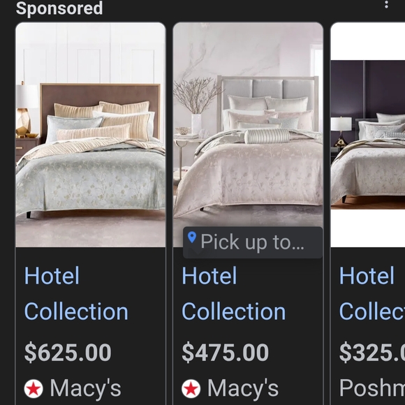 Hotel Collection Cream and Silver Comforter Set - Picture 1 of 4